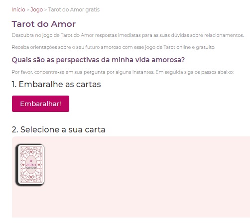 Tarot e o Amor: Vida Amorosa e Conselhos no Amor