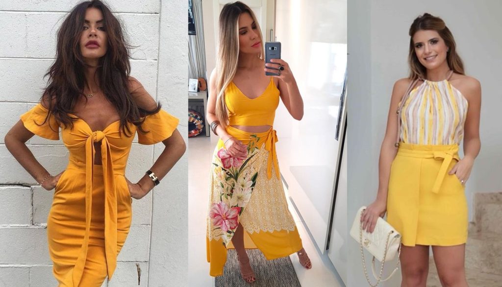 Look deals amarelo reveillon
