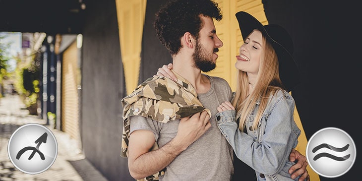 sagitário e aquário